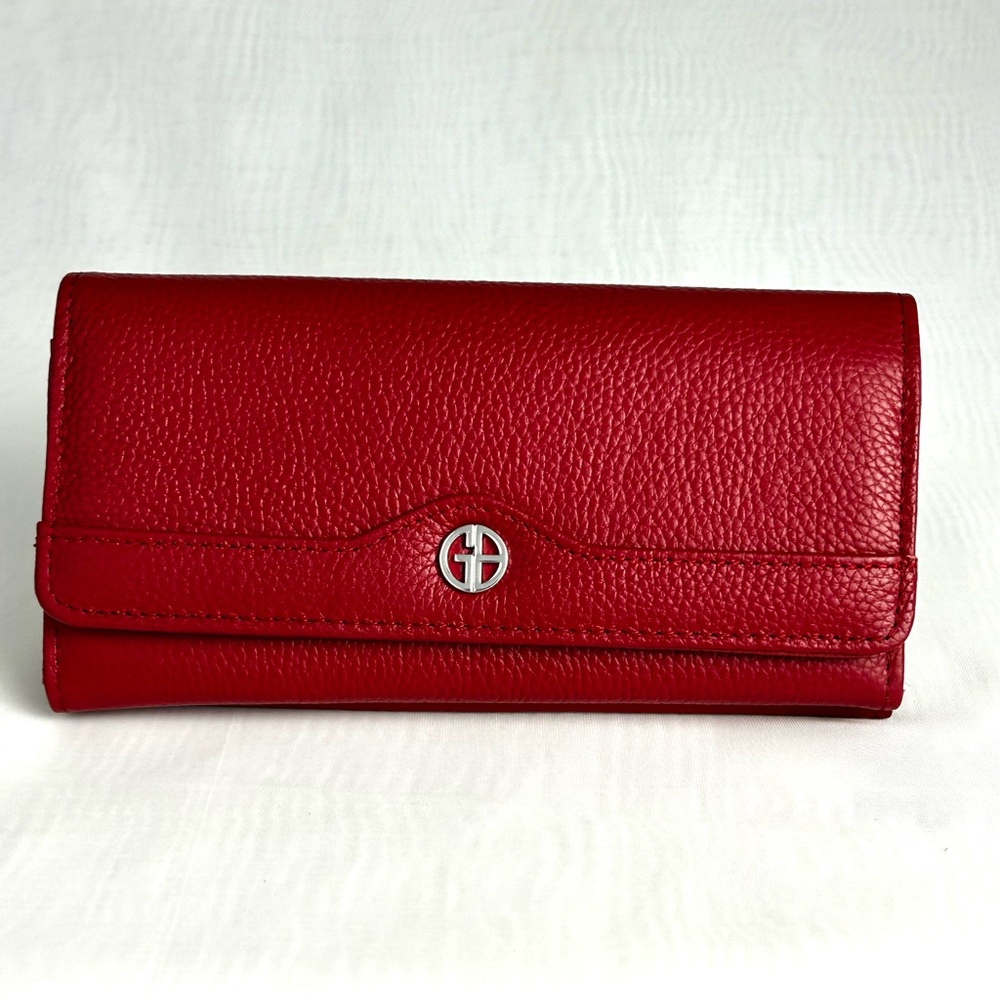 Giani Bernini Red Leather Women's Wallet / Organizer NWOT